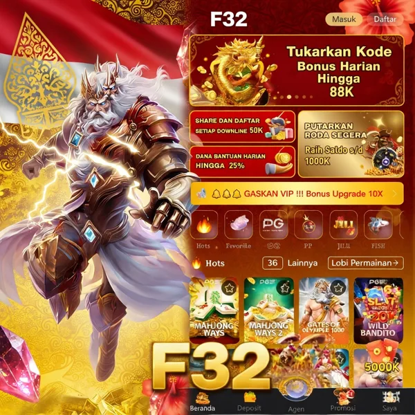 F32 2026 Slot Gacor RTP Tinggi